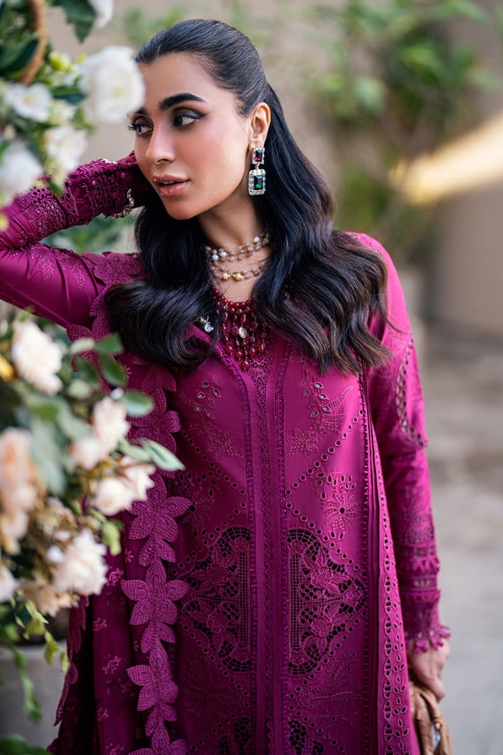 FK-11 Violet - Sahil Luxury Lawn `25 - Qalamkar