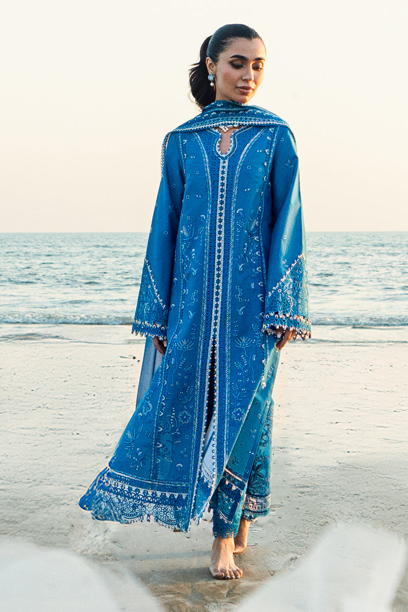 FK-03 Victoria - Sahil Luxury Lawn `25 - Qalamkar