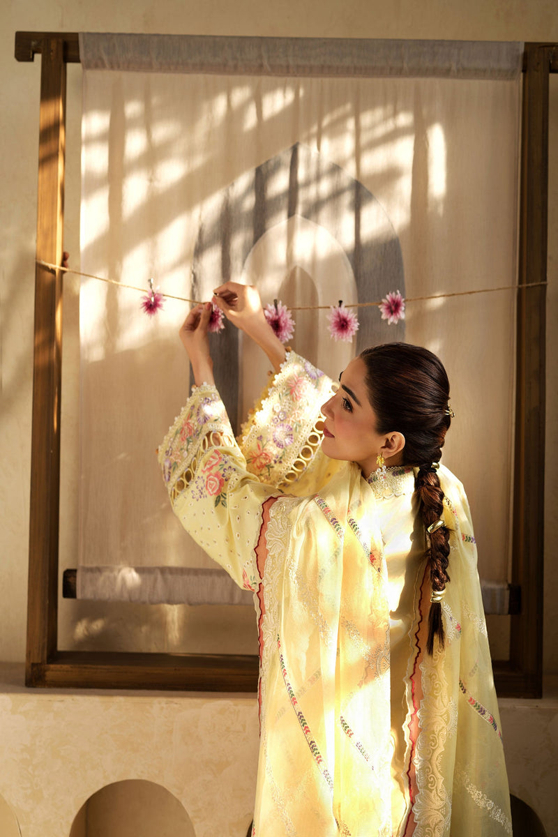 Lemon Garden - Luxury Lawn Unstitched - Maryam Hussain
