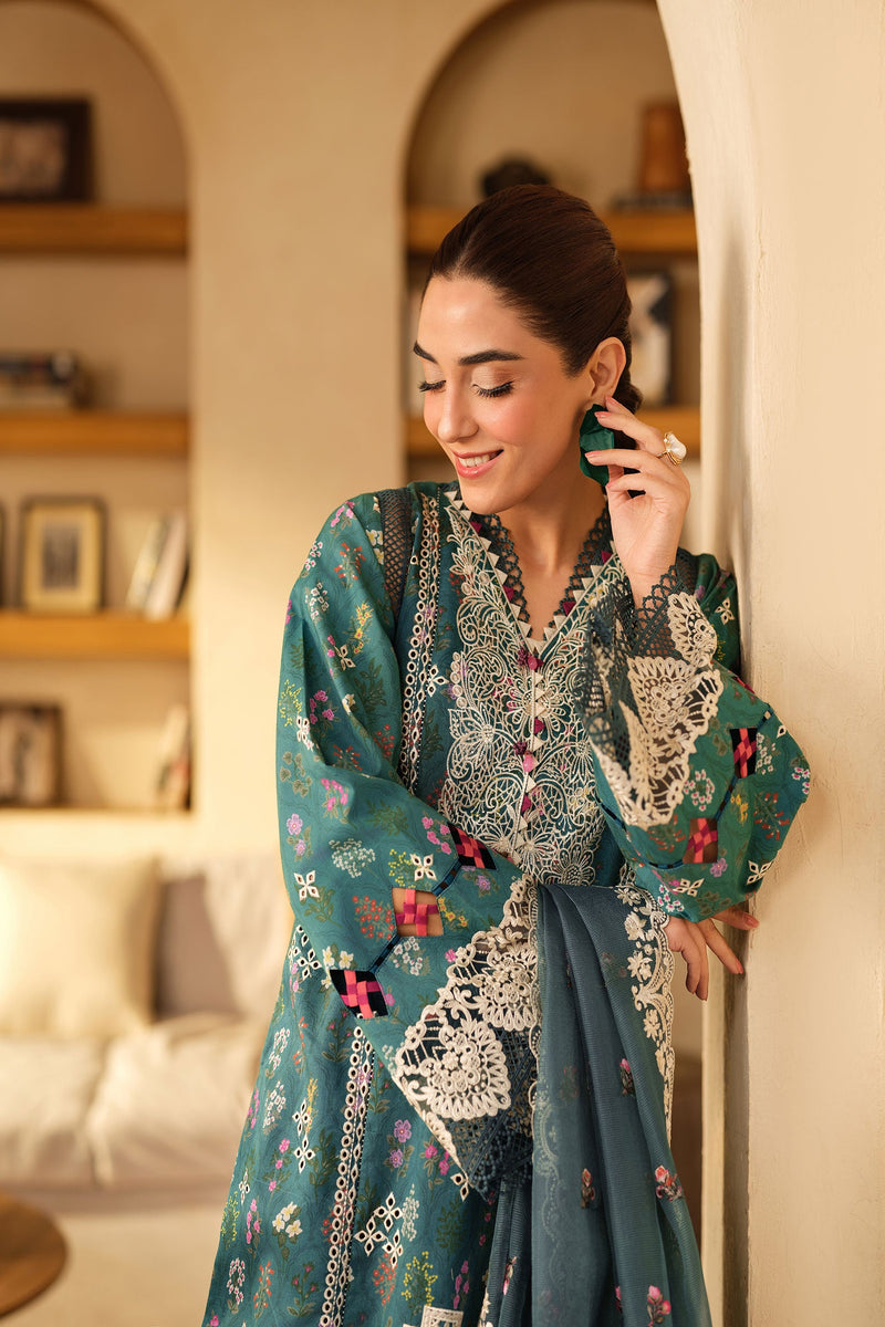 Seashell - Luxury Lawn Unstitched - Maryam Hussain