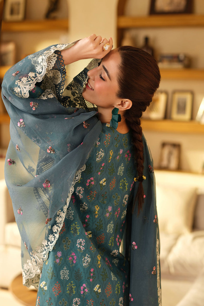 Seashell - Luxury Lawn Unstitched - Maryam Hussain