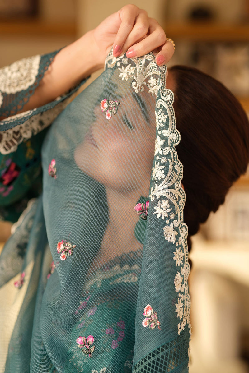 Seashell - Luxury Lawn Unstitched - Maryam Hussain