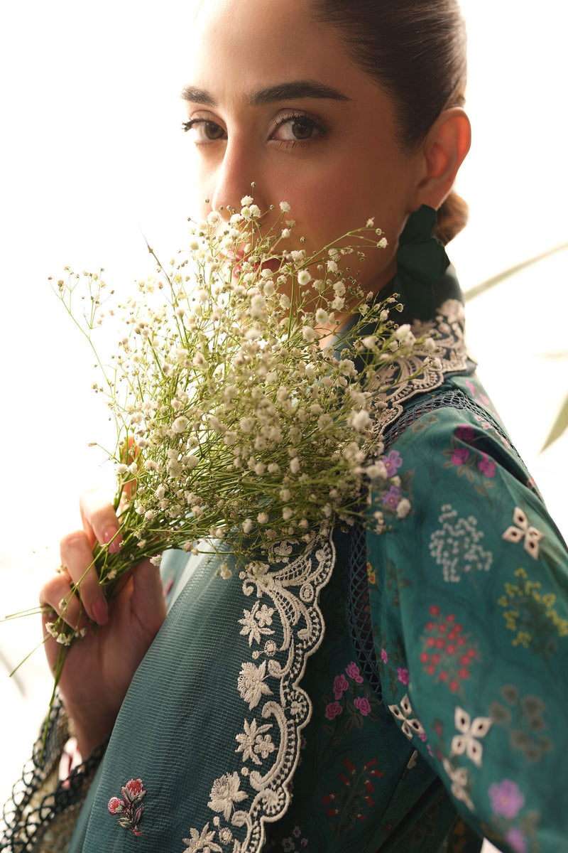 Seashell - Luxury Lawn Unstitched - Maryam Hussain
