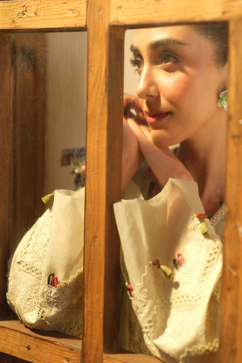 Mint - Luxury Lawn Unstitched - Maryam Hussain