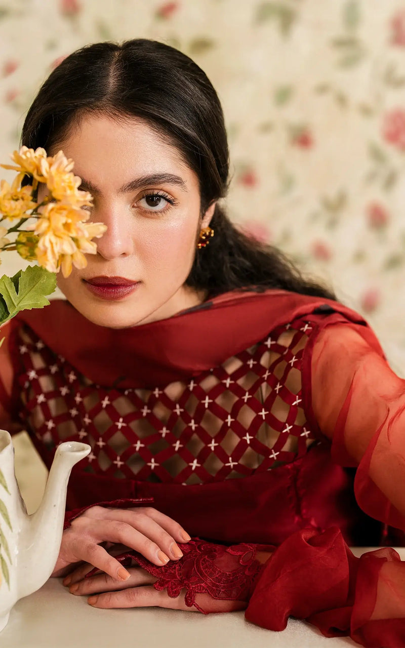 Gulaal (MVL 25-20) - Meraki Vintage Unstitched - Asifa And Nabeel