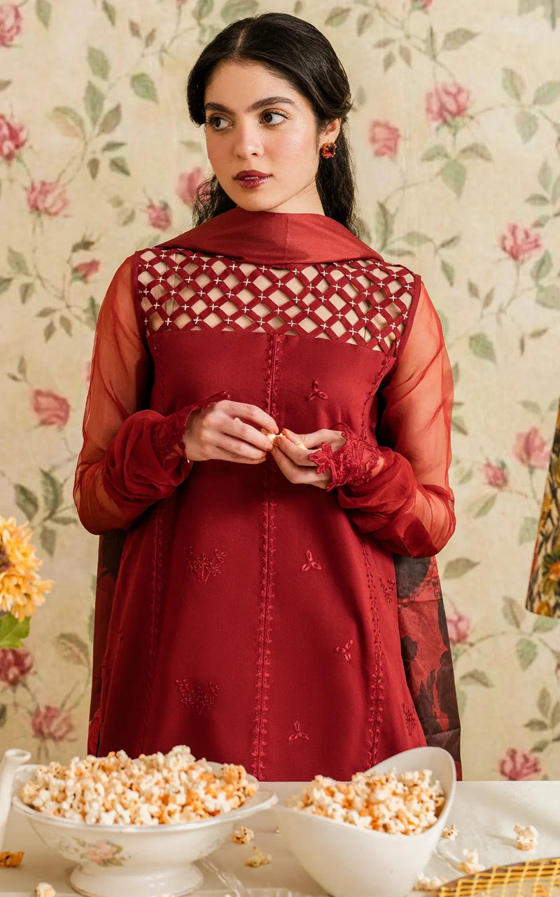 Gulaal (MVL 25-20) - Meraki Vintage Unstitched - Asifa And Nabeel