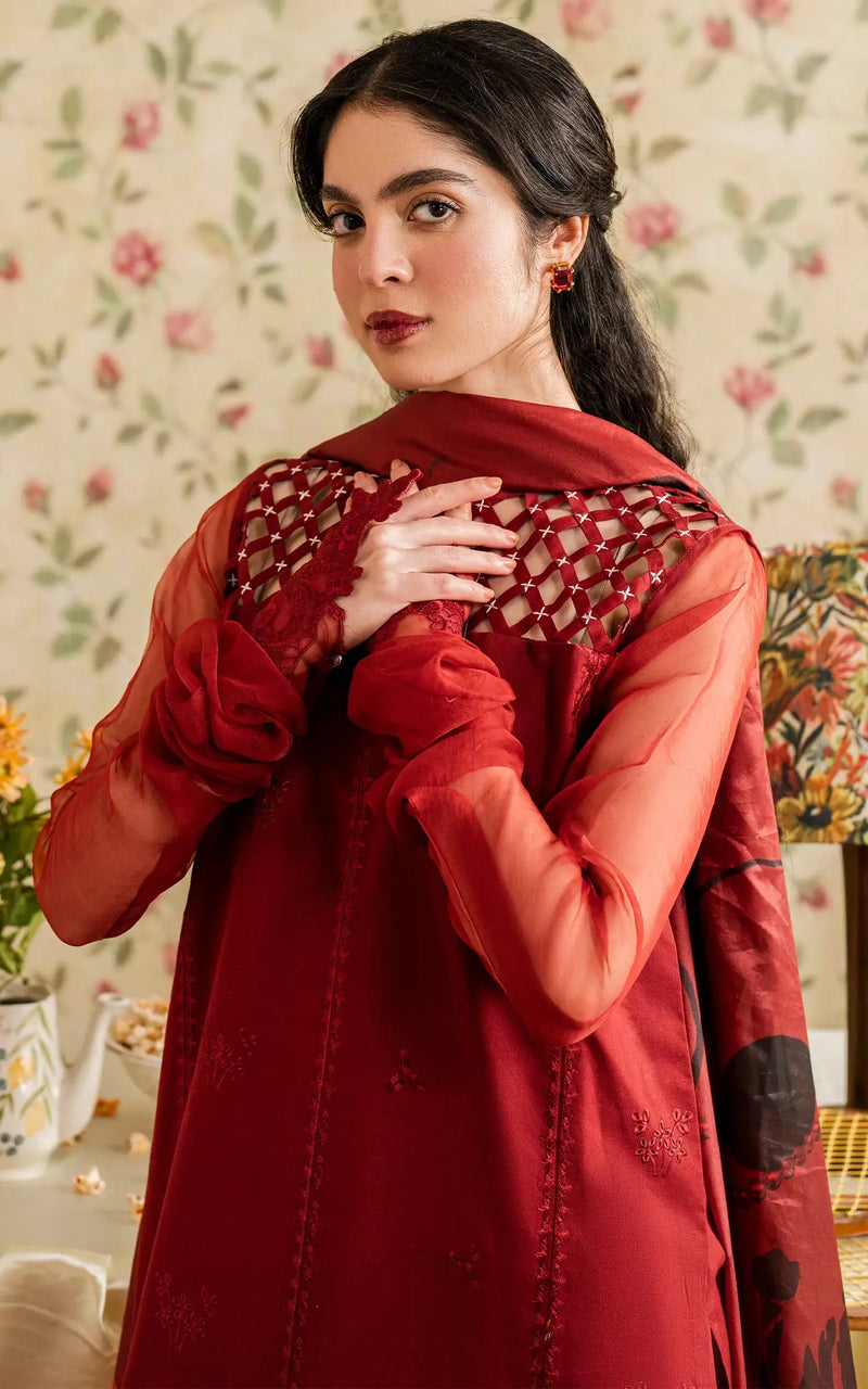 Gulaal (MVL 25-20) - Meraki Vintage Unstitched - Asifa And Nabeel