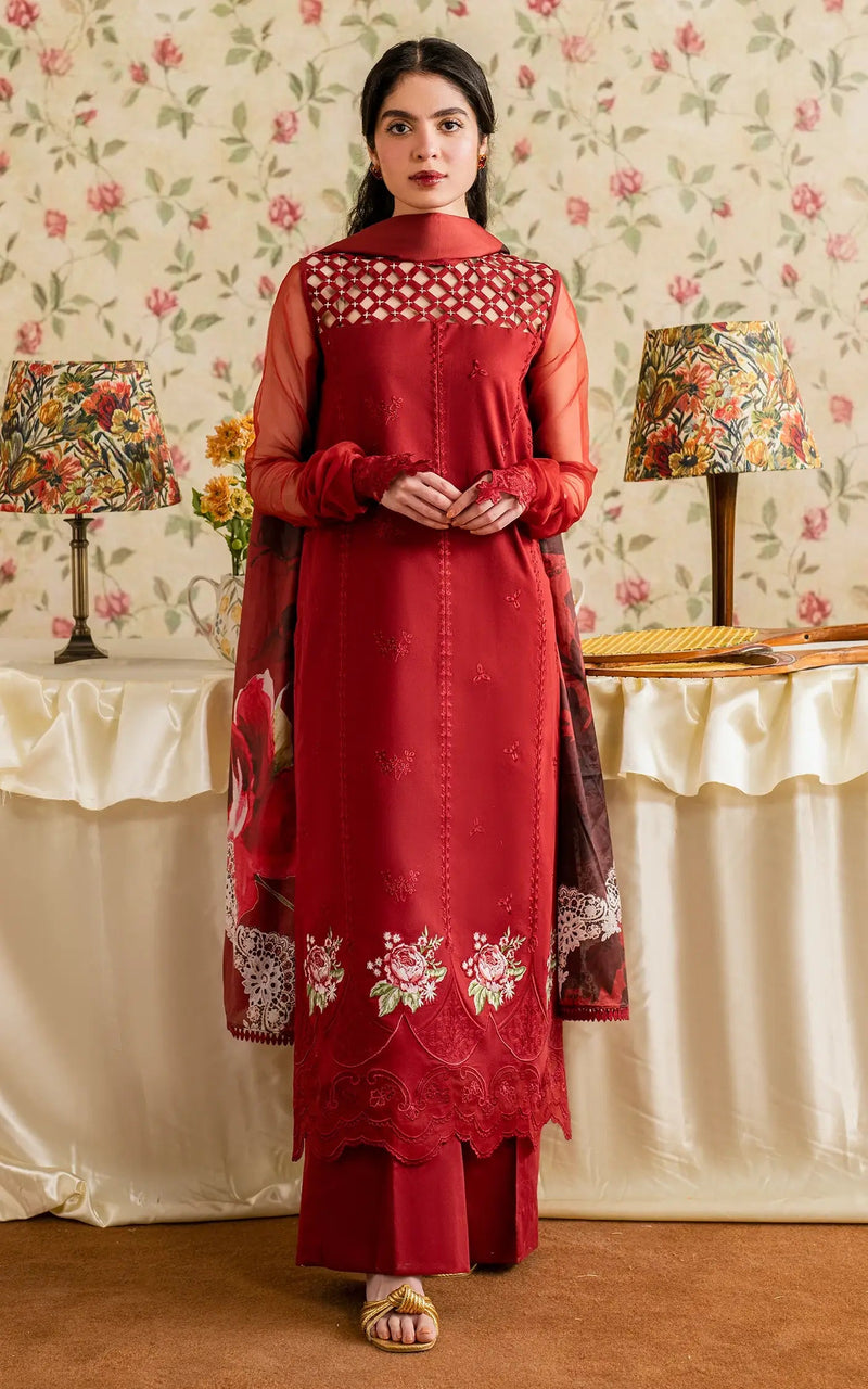 Gulaal (MVL 25-20) - Meraki Vintage Unstitched - Asifa And Nabeel