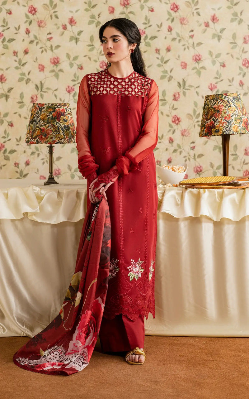 Gulaal (MVL 25-20) - Meraki Vintage Unstitched - Asifa And Nabeel