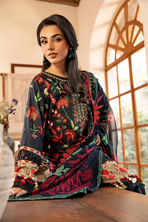 D01-A - M Basics Unstitched Lawn- Maria B