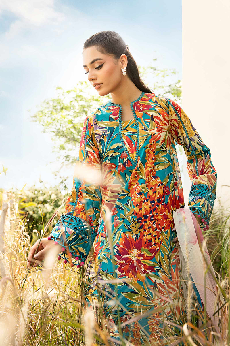 D03-A - M Basics Unstitched Lawn- Maria B