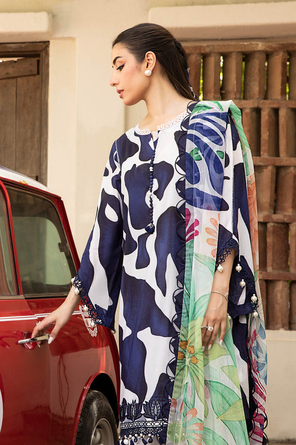D05-B - M Basics Unstitched Lawn- Maria B