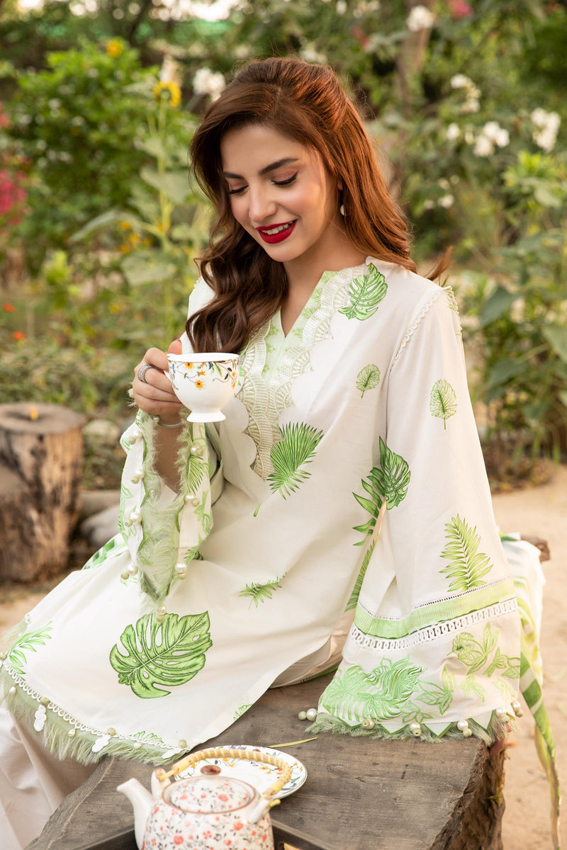 D06-B - M Basics Unstitched Lawn- Maria B