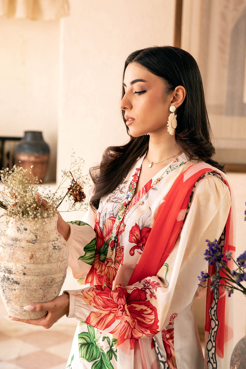D07-B - M Basics Unstitched Lawn- Maria B