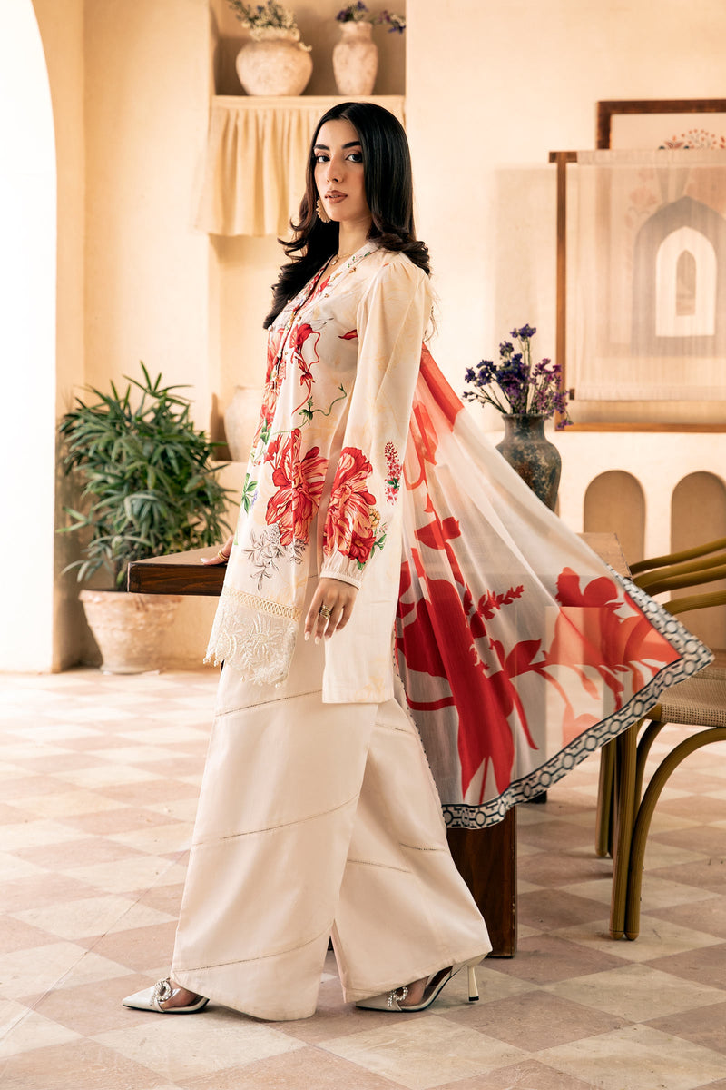 D07-B - M Basics Unstitched Lawn- Maria B