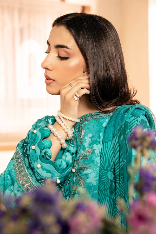 D10-A - M Basics Unstitched Lawn- Maria B