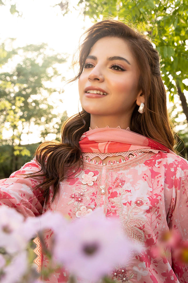 D10-B - M Basics Unstitched Lawn- Maria B
