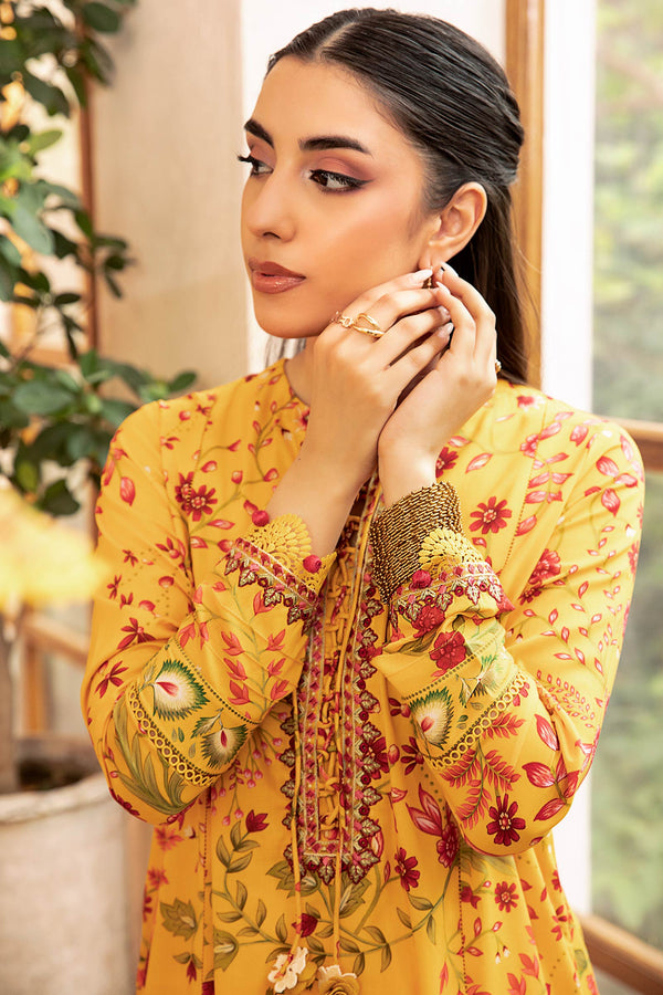 D12- A - M Basics Unstitched Lawn- Maria B
