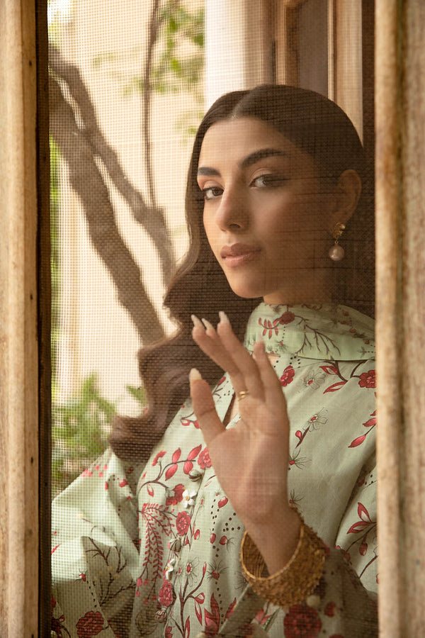 D12- B - M Basics Unstitched Lawn- Maria B