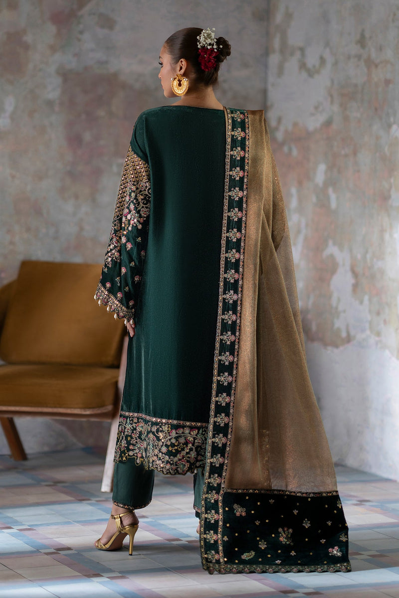 Nisha - Saanjh Unstitched velvet - Emaan Adeel