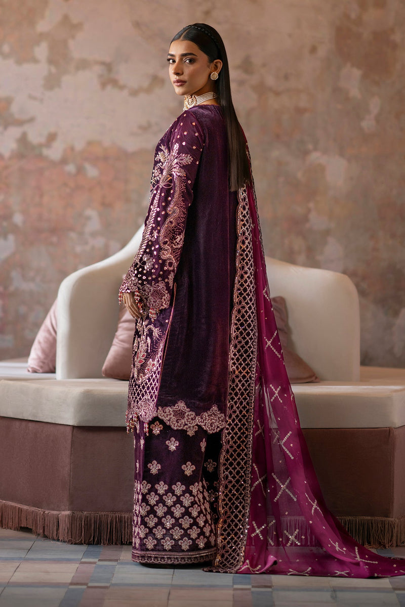 Anika - Saanjh Unstitched velvet - Emaan Adeel