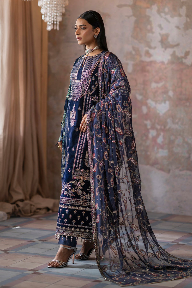 Roshni - Saanjh Unstitched velvet - Emaan Adeel