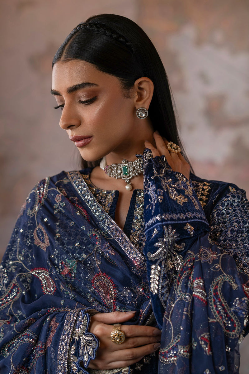 Roshni - Saanjh Unstitched velvet - Emaan Adeel