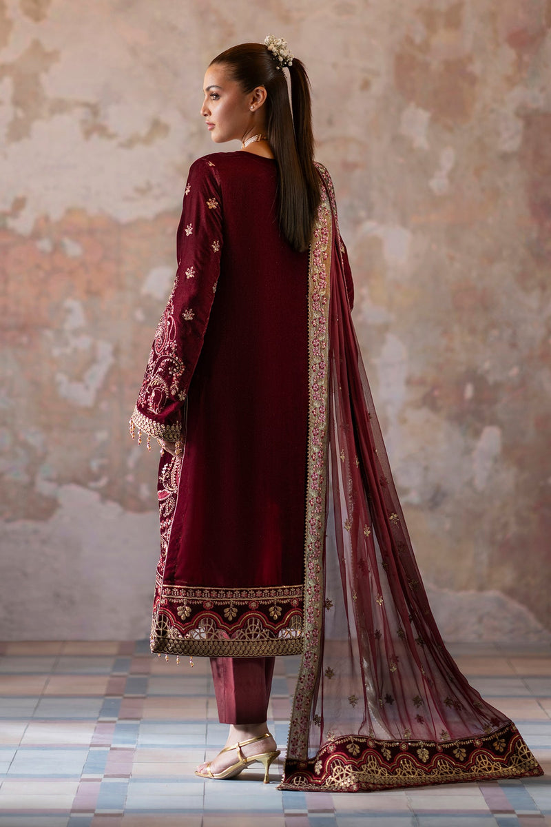 Anika - Saanjh Unstitched velvet - Emaan Adeel