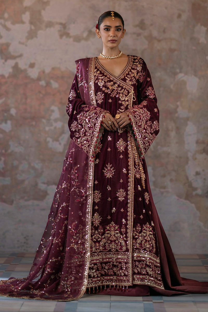 Anika - Saanjh Unstitched velvet - Emaan Adeel