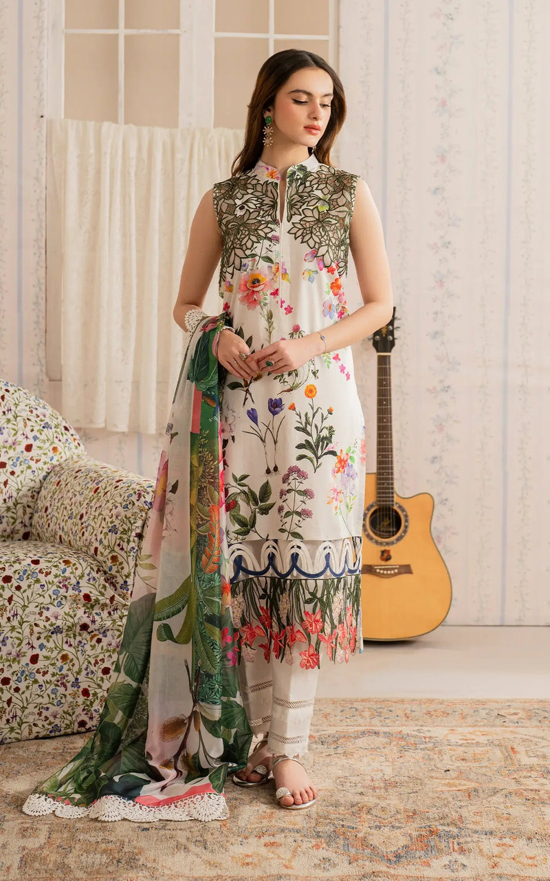 Mahgul (MVL 25-16) - Meraki Vintage Unstitched - Asifa And Nabeel