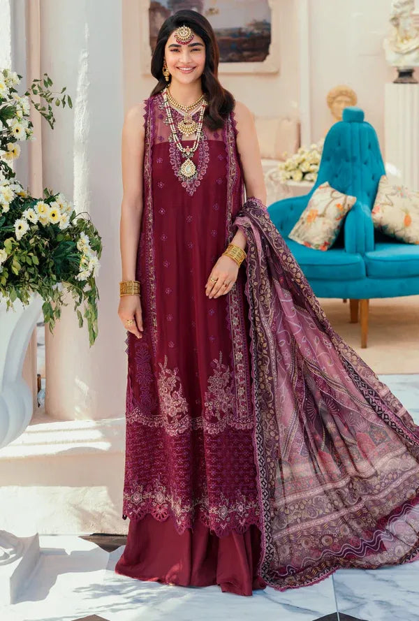 Noor by Saadia Asad - Chiffon Laserkari - D6 MARLET-S