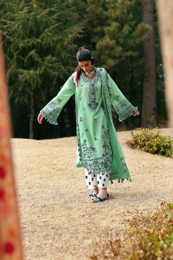 Elaya (ZL25-10 A) - Neelum Unstitched Lawn`25 - Zaha