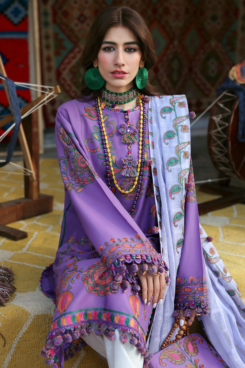 Zariah (ZL25-09 A) - Neelum Unstitched Lawn`25 - Zaha