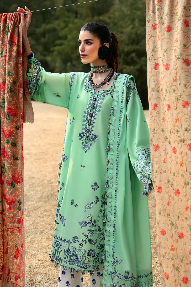 Elaya (ZL25-10 A) - Neelum Unstitched Lawn`25 - Zaha