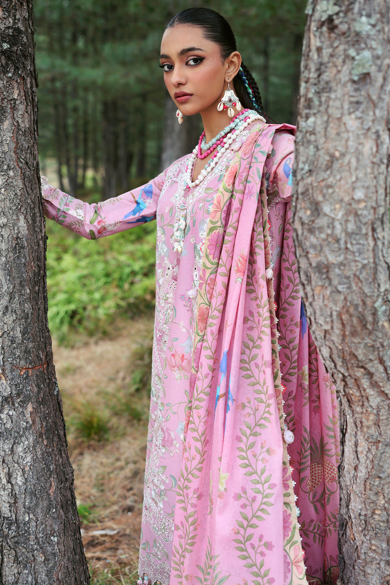 Zayana (ZL25-01 A) - Neelum Unstitched Lawn`25 - Zaha