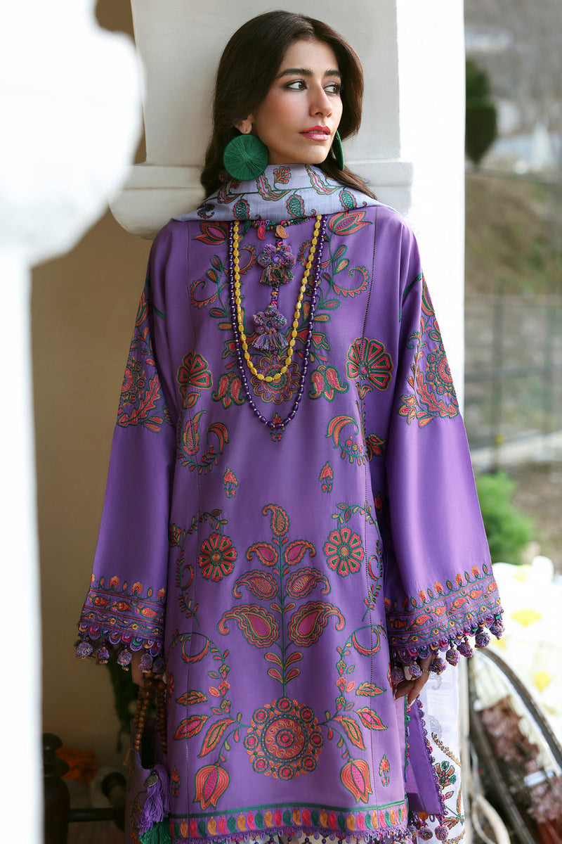 Zariah (ZL25-09 A) - Neelum Unstitched Lawn`25 - Zaha