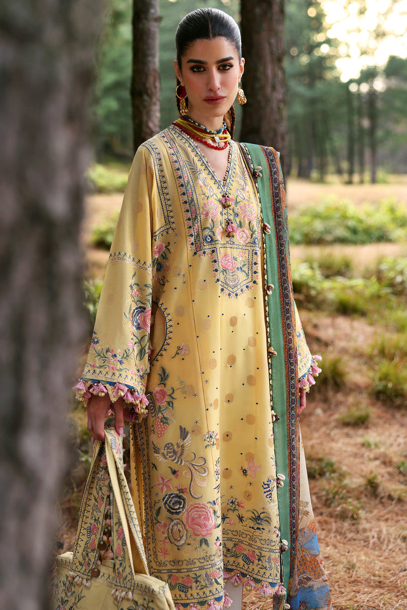 Zuri (ZL25-12 A) - Neelum Unstitched Lawn`25 - Zaha