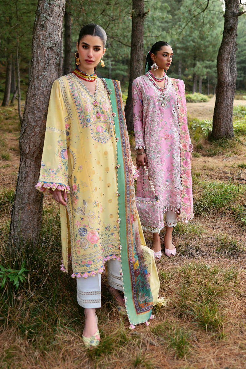 Zuri (ZL25-12 A) - Neelum Unstitched Lawn`25 - Zaha