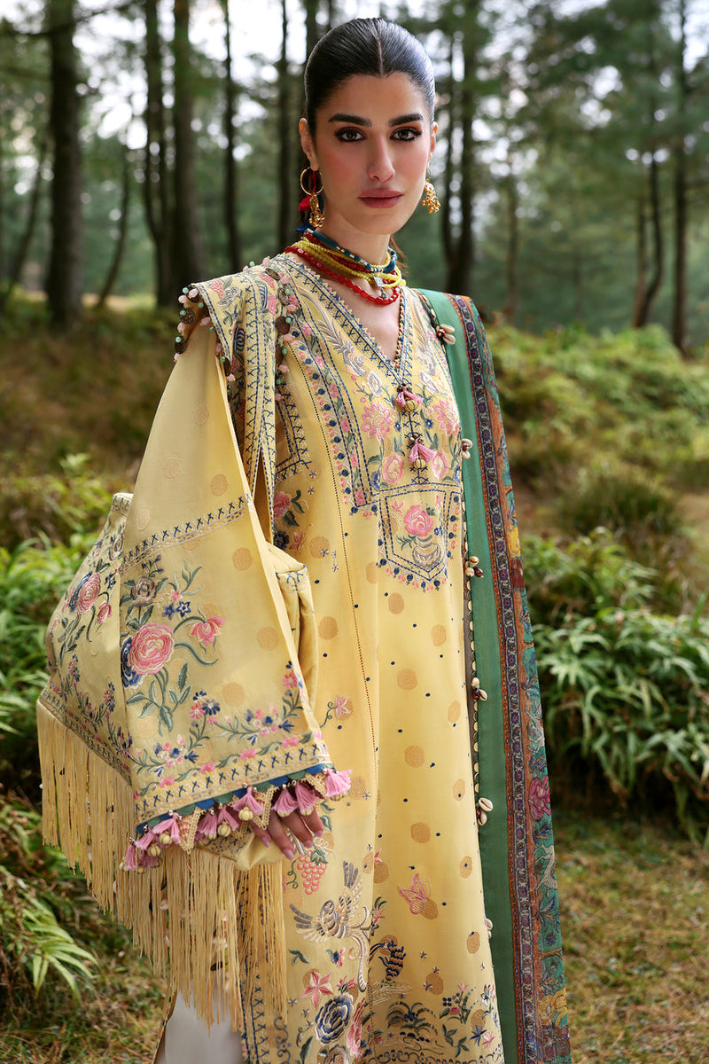 Zuri (ZL25-12 A) - Neelum Unstitched Lawn`25 - Zaha