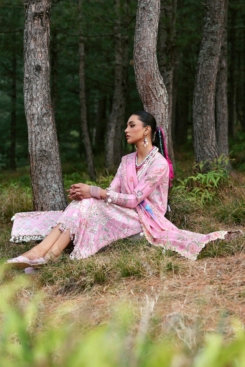 Zayana (ZL25-01 A) - Neelum Unstitched Lawn`25 - Zaha