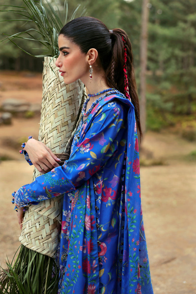 Zayana (ZL25-01 B) - Neelum Unstitched Lawn`25 - Zaha