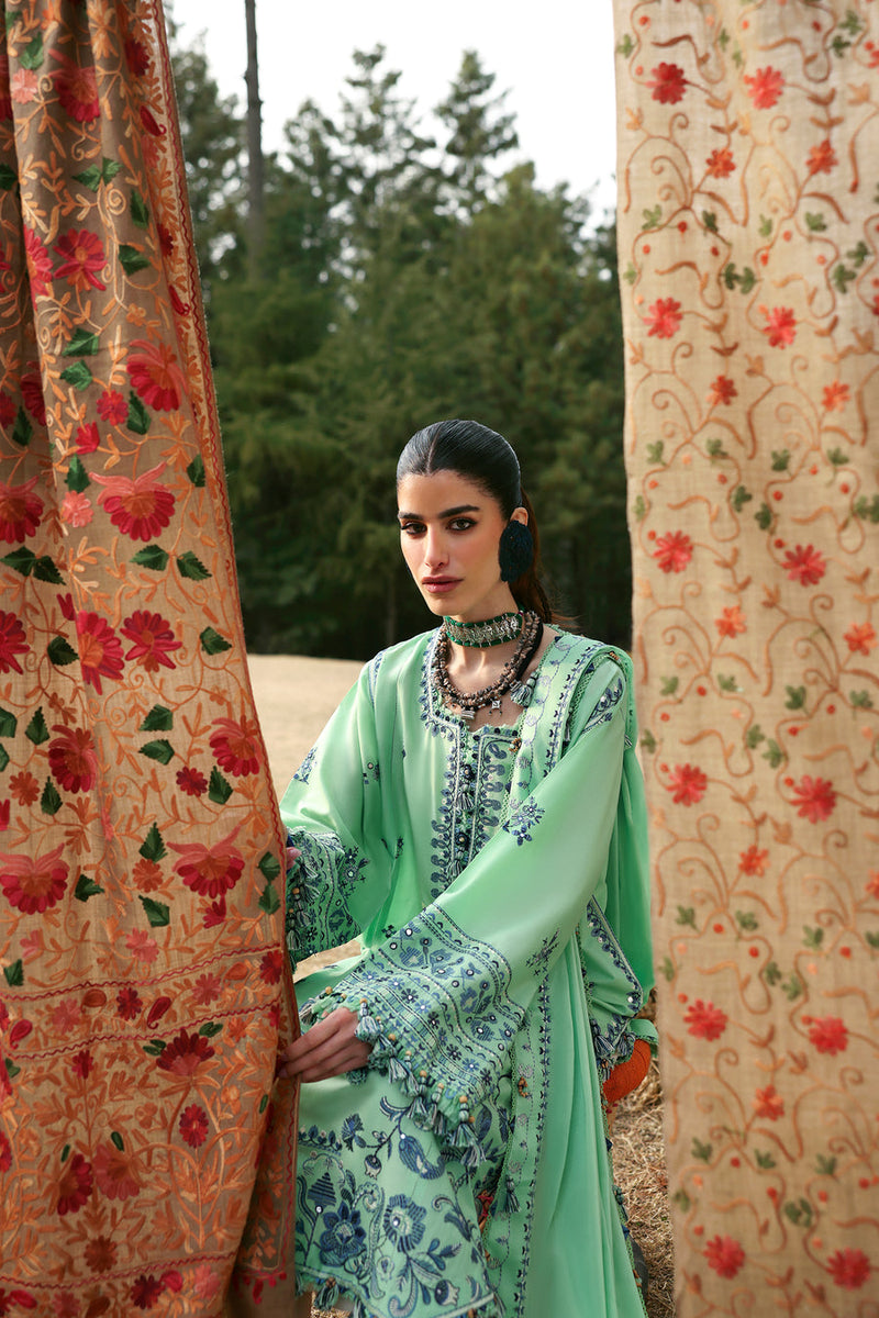 Elaya (ZL25-10 A) - Neelum Unstitched Lawn`25 - Zaha