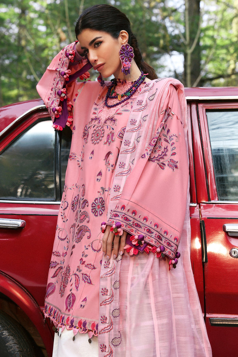 Zariah (ZL25-09 B) - Neelum Unstitched Lawn`25 - Zaha