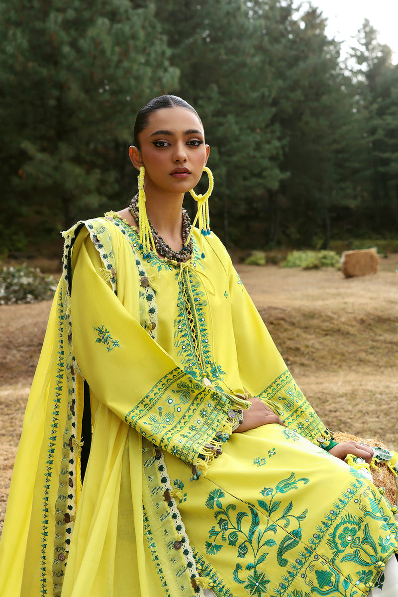 Elaya (ZL25-10 B) - Neelum Unstitched Lawn`25 - Zaha