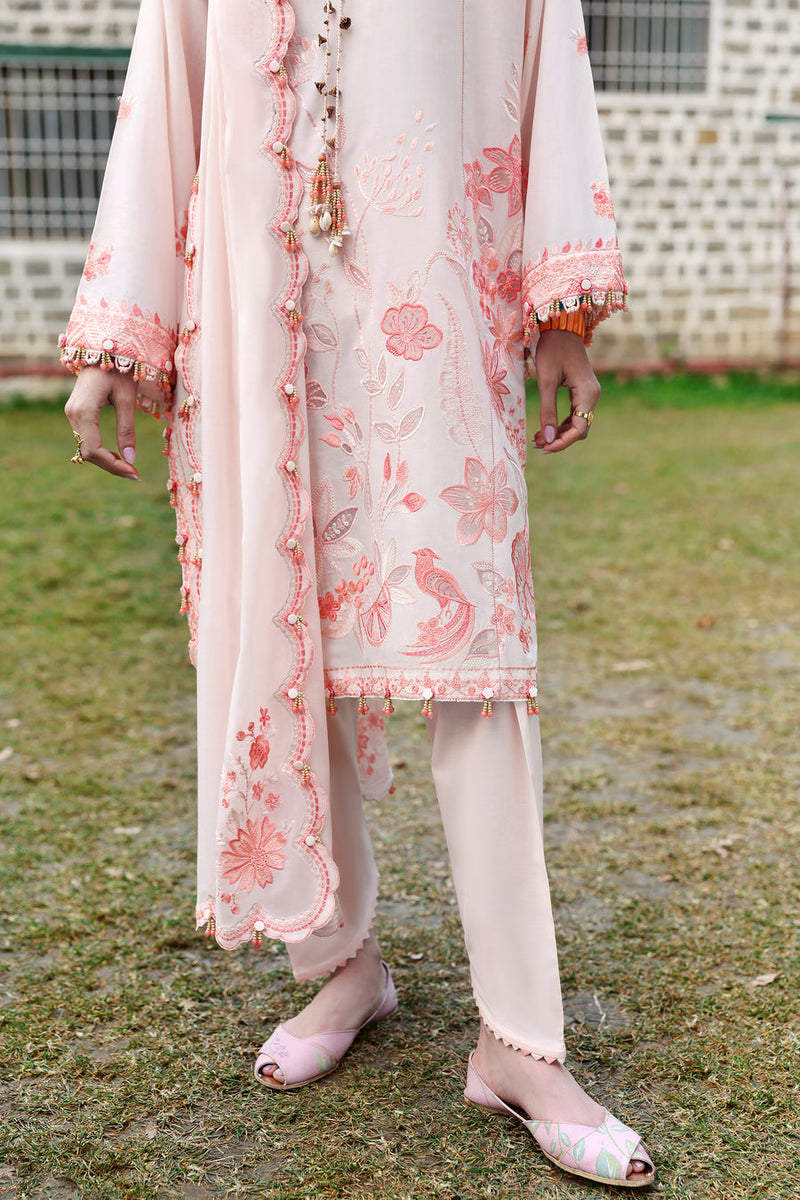 Zania (ZL25-13 B) - Neelum Unstitched Lawn`25 - Zaha