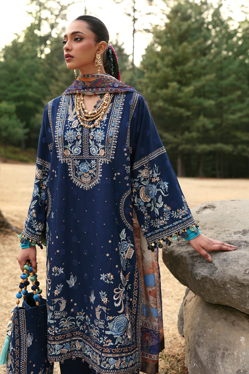 Zuri (ZL25-12 B) - Neelum Unstitched Lawn`25 - Zaha