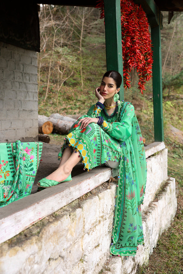 Amani (ZL25-06 A) - Neelum Unstitched Lawn`25 - Zaha