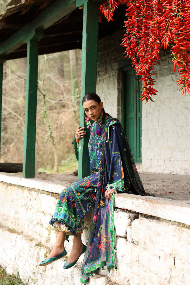 Amani (ZL25-06 B) - Neelum Unstitched Lawn`25 - Zaha