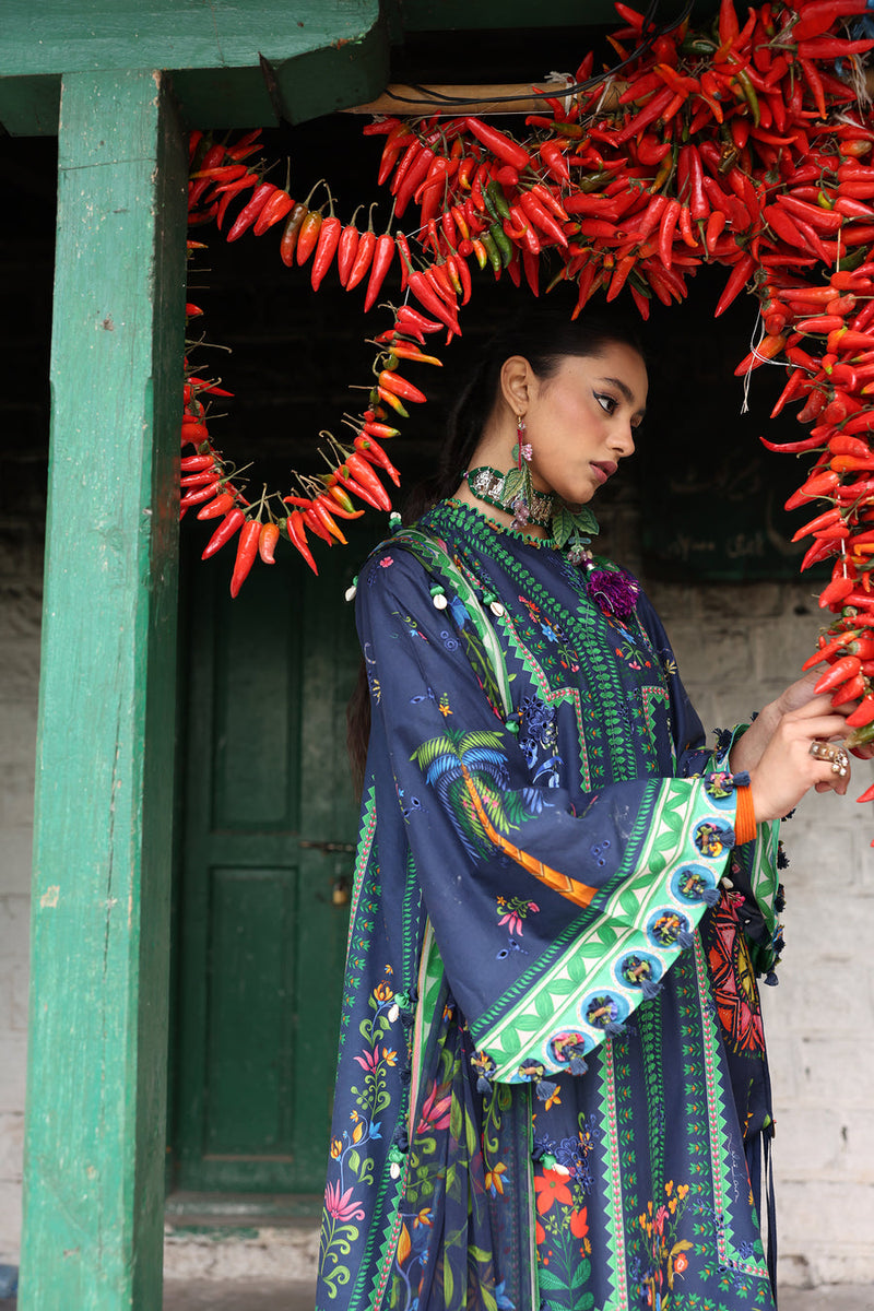 Amani (ZL25-06 B) - Neelum Unstitched Lawn`25 - Zaha