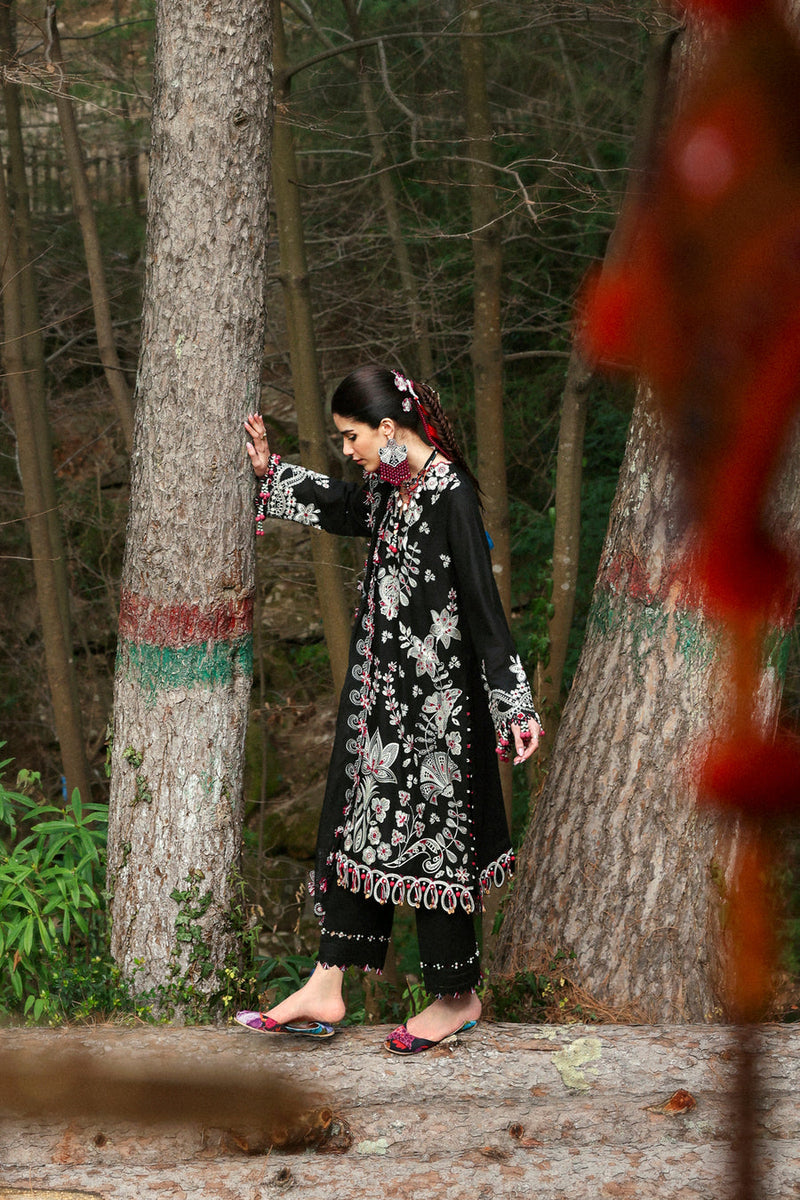 Aabroo (ZL25-05 B) - Neelum Unstitched Lawn`25 - Zaha